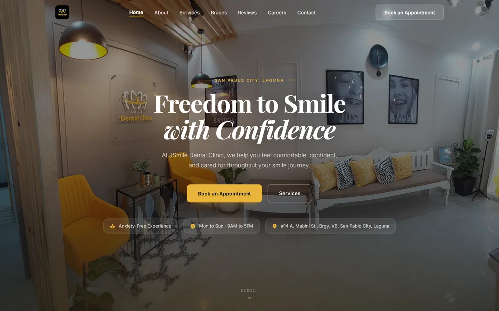 JSmile Dental Clinic website
